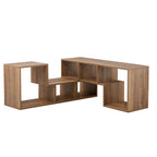 2 Pieces Cube TV Stand for Versatile Living Room Setup.