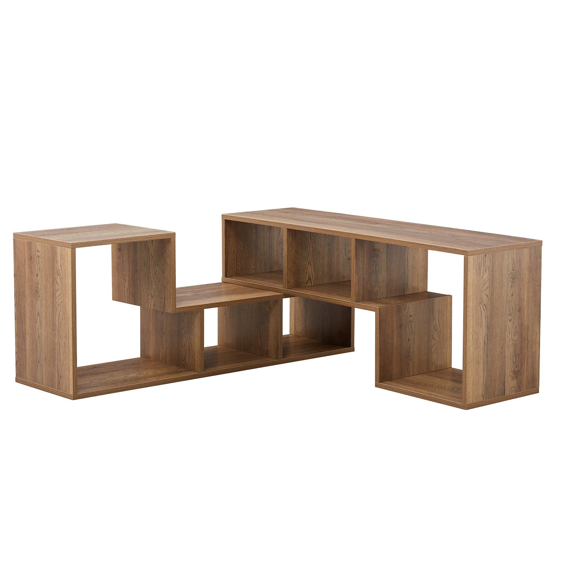 2 Pieces Cube TV Stand for Versatile Living Room Setup.