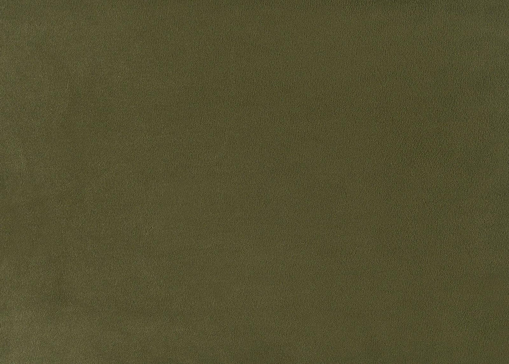 Olive Green Queen Size Bed with Boucle Upholstery.