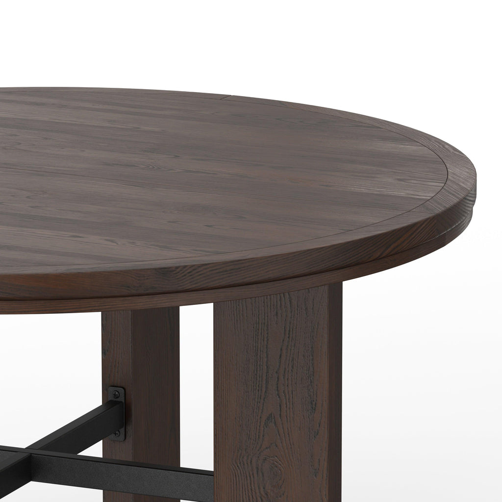 Gorman Dining Game Table with Walnut Finish.
