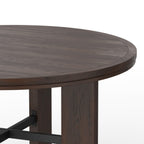 Gorman Dining Game Table with Walnut Finish.