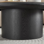 2-Piece Modern Round Coffee Table Set - Easy Assembly.