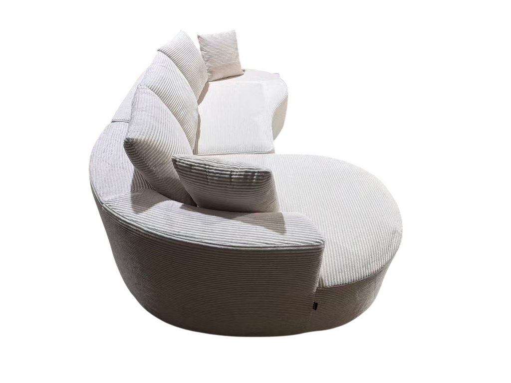 Curved Sectional Couch Set - Modern Minimalist Furniture.