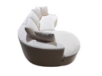 Curved Sectional Couch Set - Modern Minimalist Furniture.