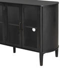 Stylish Black Storage Cabinet for Living Room.