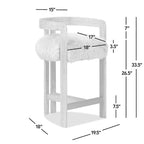 Millwick 26.5' Genuine Fur Counter Stool.