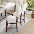 Mid Century Modern Bar Stools Set of 2 - Comfortable Kitchen Seating.