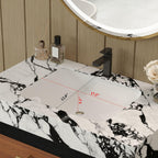 Modern Free-Standing Bathroom Vanity with Ceramic Sink.