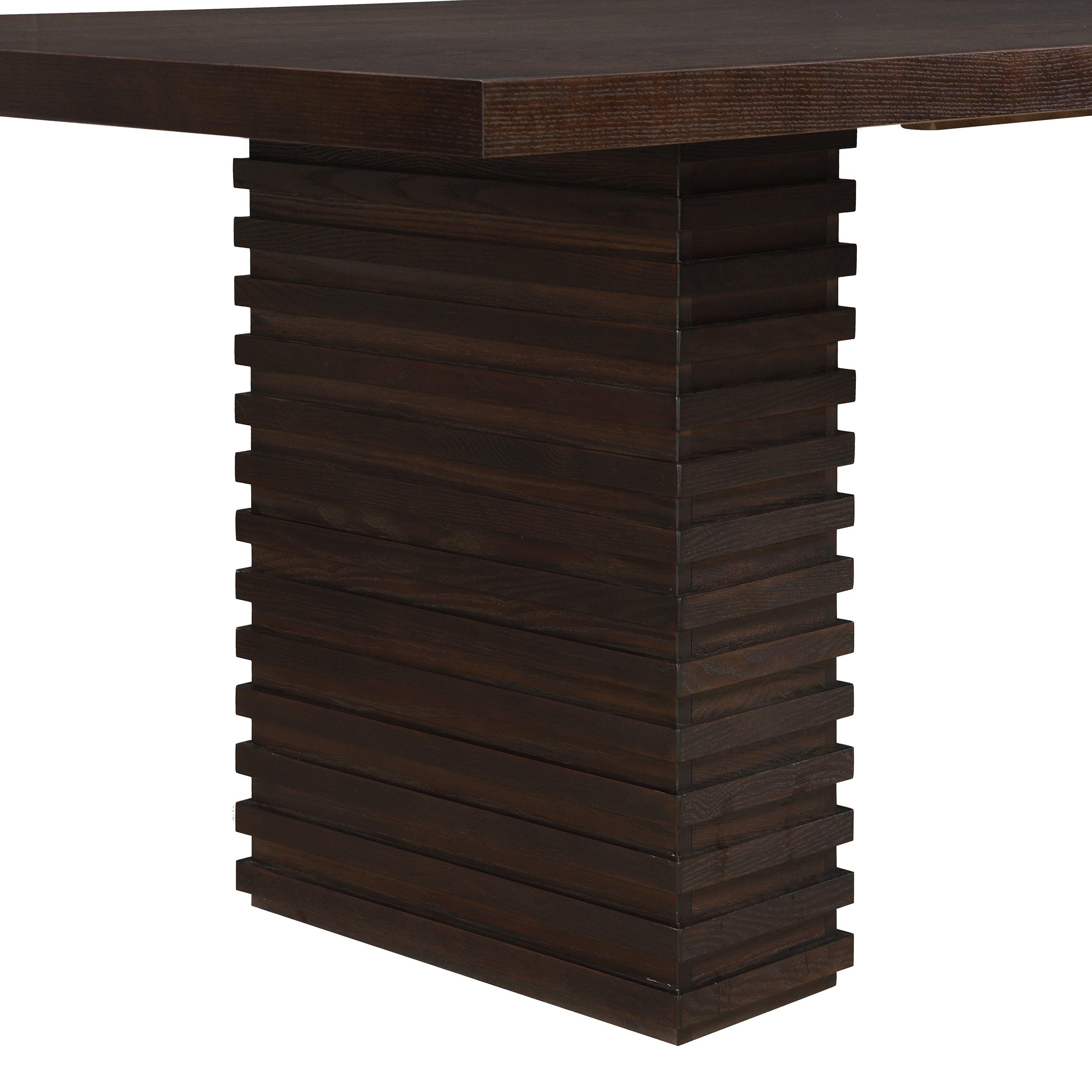 Espresso 95-Inch Dining Table for 8.