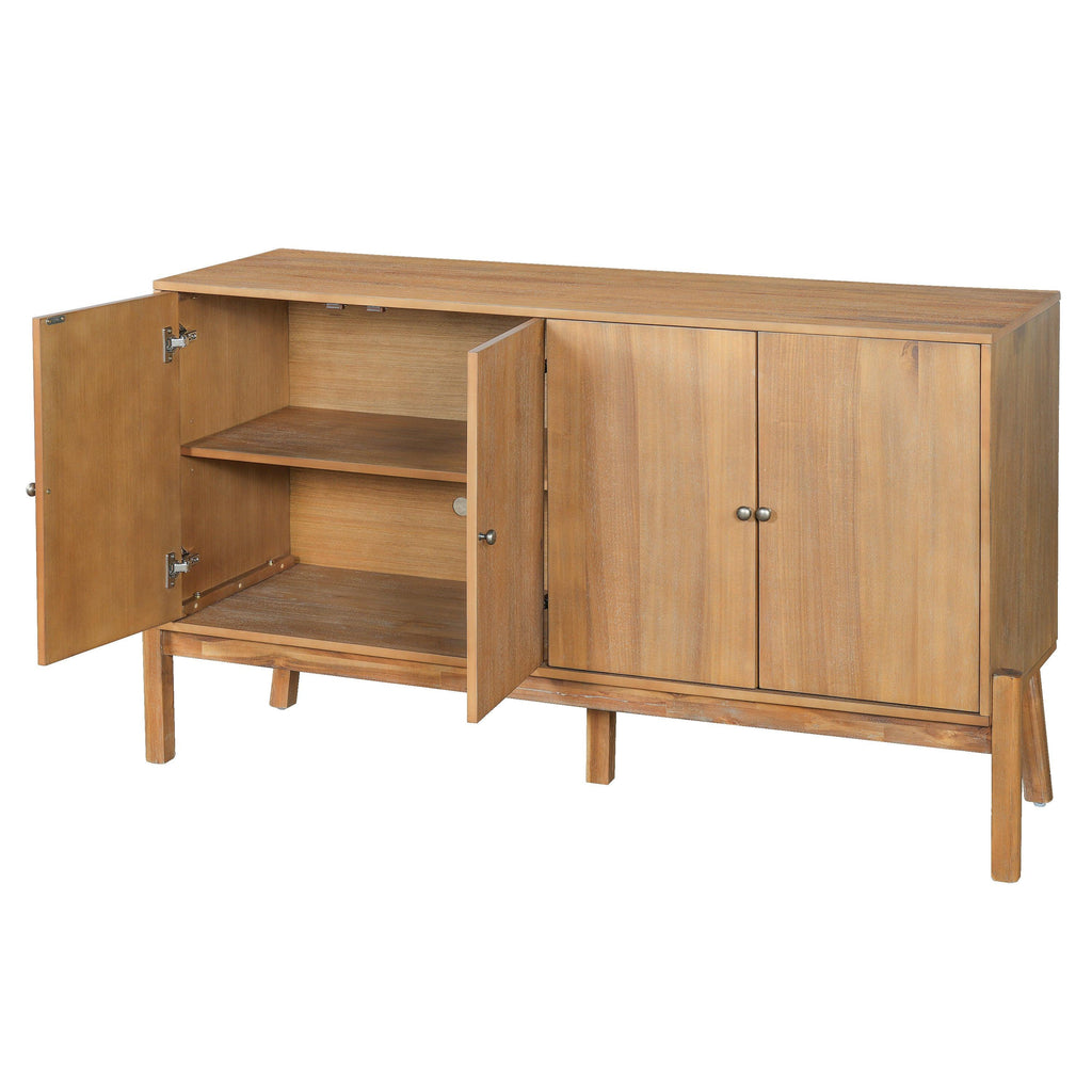 Vintage Sideboard Cabinet with 4-Door Storage.