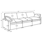 Hollander Grey Power Reclining Sofa with Comfort Features.