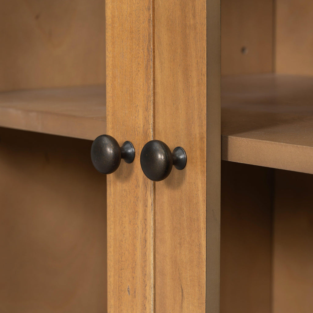 Natural Wood Storage Cabinet for Living Room and Dining.