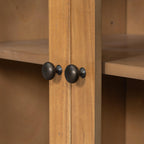 Natural Wood Storage Cabinet for Living Room and Dining.