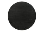 Jacopo Round Black End Table - 22' Diameter Pedestal Base.