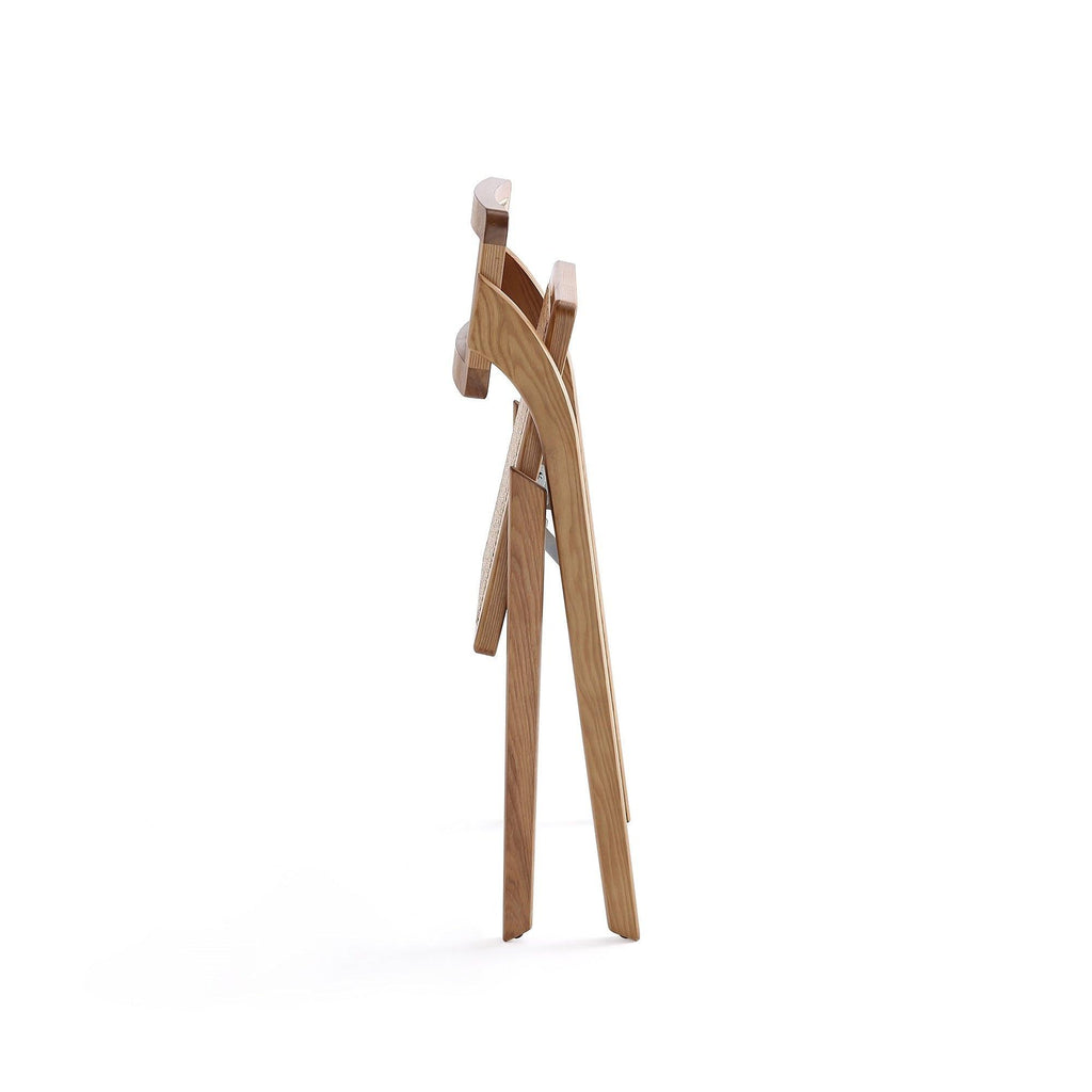 Lambinet Wood Folding Chair in Natural - Set of 2.