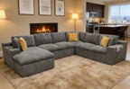 Upholstered Full Compressed Sectional for Instant Comfort.