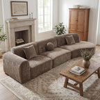 140' Modern Curved Sectional Sofa for Living Room.