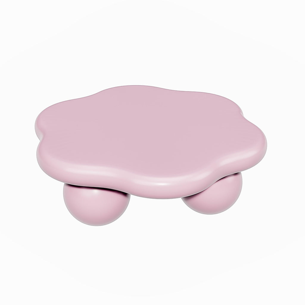 Pink Cloud Shaped Coffee Table for Small Spaces.