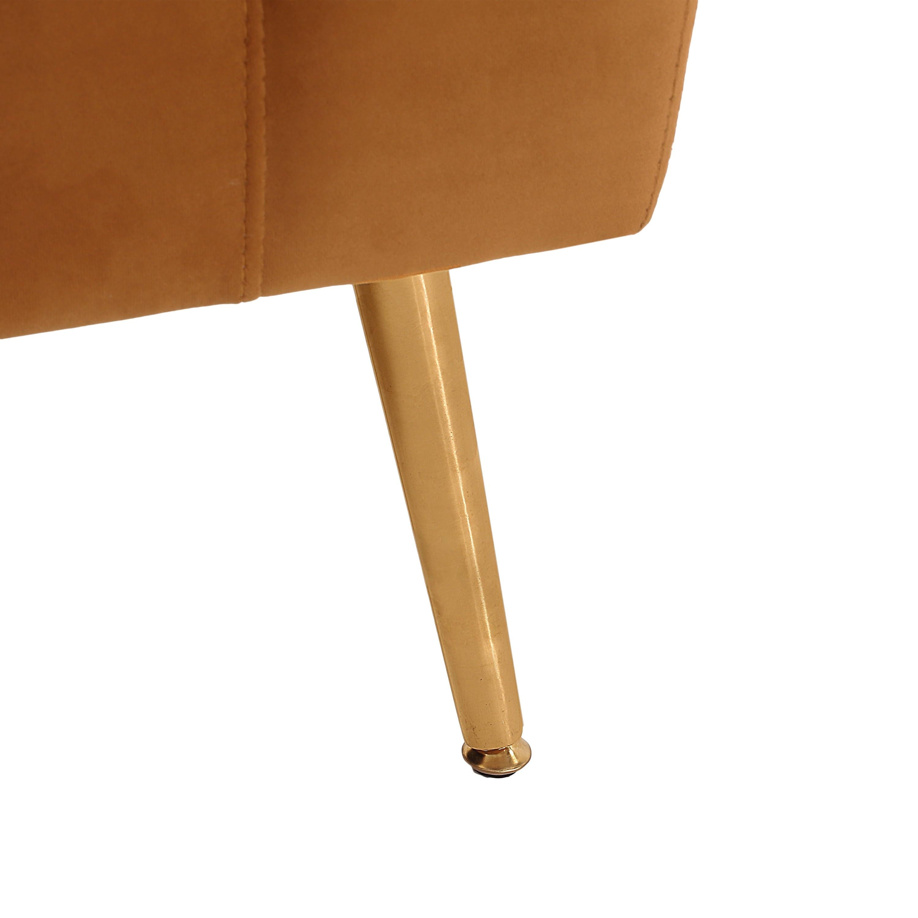 Velvet Loveseat with Modern Design - Elegant Comfort.