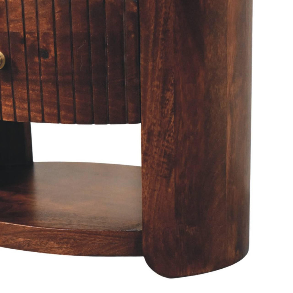 Artisan Solid Wood Bedside Table - Bordeaux Design.