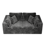 Modular Sectional Sofa in Grey - No Assembly Needed.