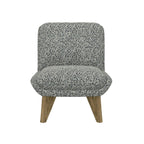 Blue Armless Accent Chair.