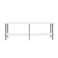 Celine 71' Console Table in White (2-Shelf)