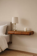 Artisan Solid Wood Wall-Mounted Console for Modern Use.