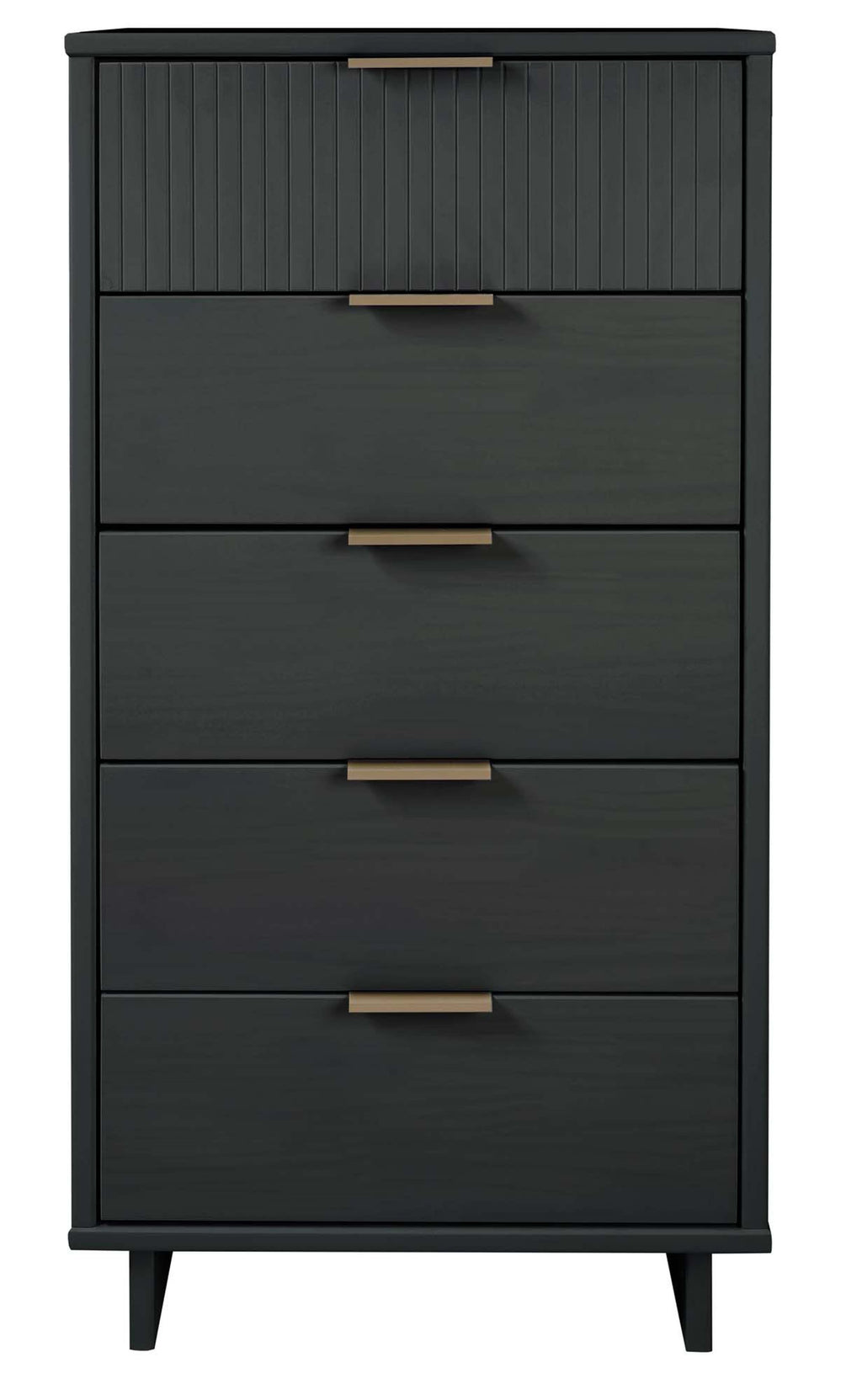 Granville 24' Chest in Charcoal Gray (5-Drawer)