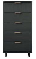 Granville 24' Chest in Charcoal Gray (5-Drawer)