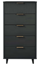 Granville 24' Chest in Charcoal Gray (5-Drawer)