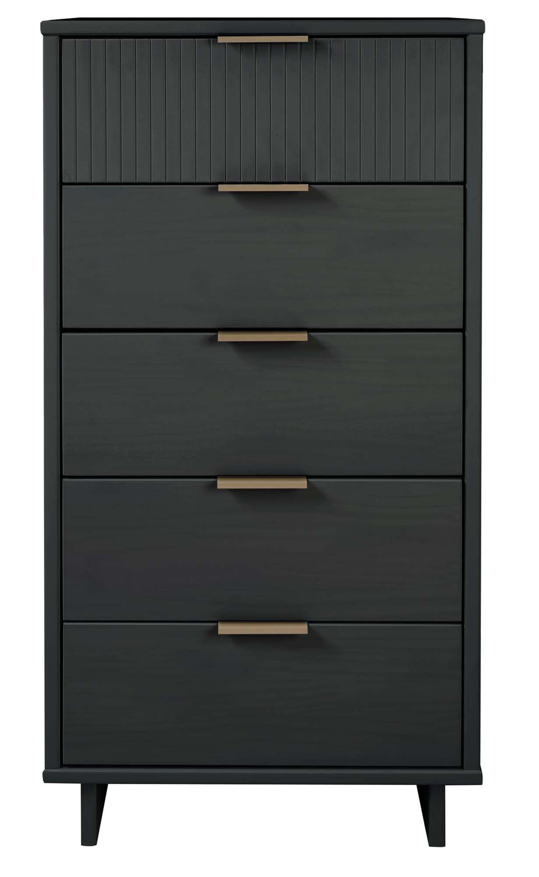 Granville 24' Chest in Charcoal Gray (5-Drawer)