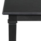 Detailed view of table leg and edge from retro dining set highlighting craftsmanship and durable construction for everyday dining use.