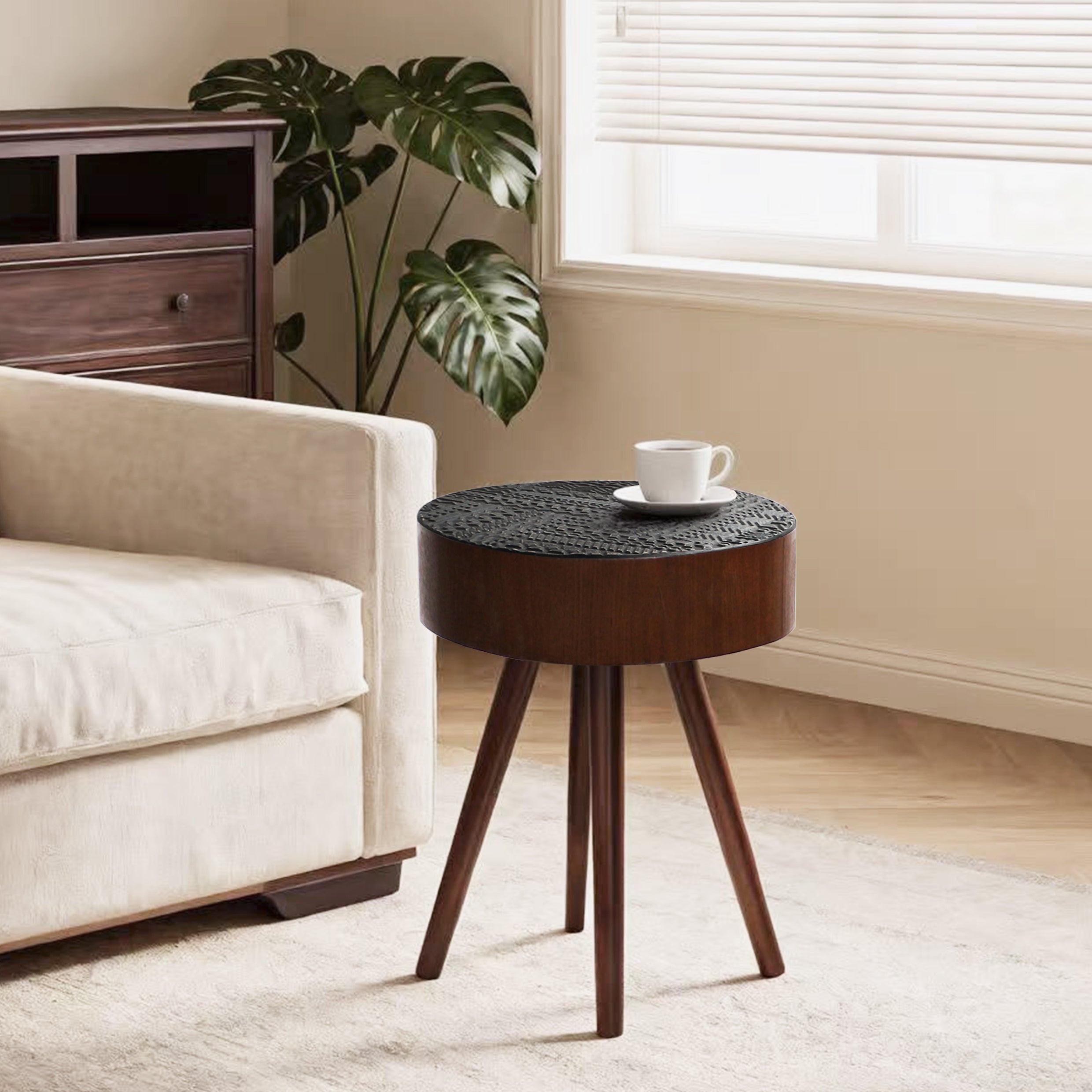 15.7-inch Round Side Table for Compact Spaces.