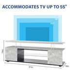 TV Stand for 55 Inch TV - Entertainment Center with Storage.