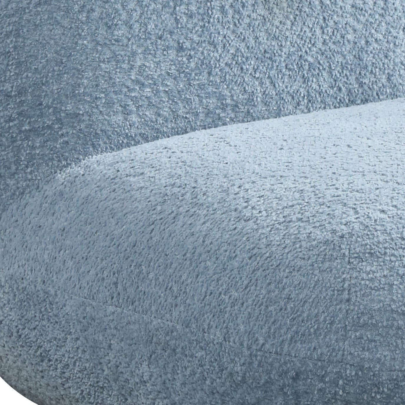 Detail of Weston Kids Chair - Blue Deer-Shaped showcasing soft chenille fabric texture and foam padding for maximum comfort and durability.