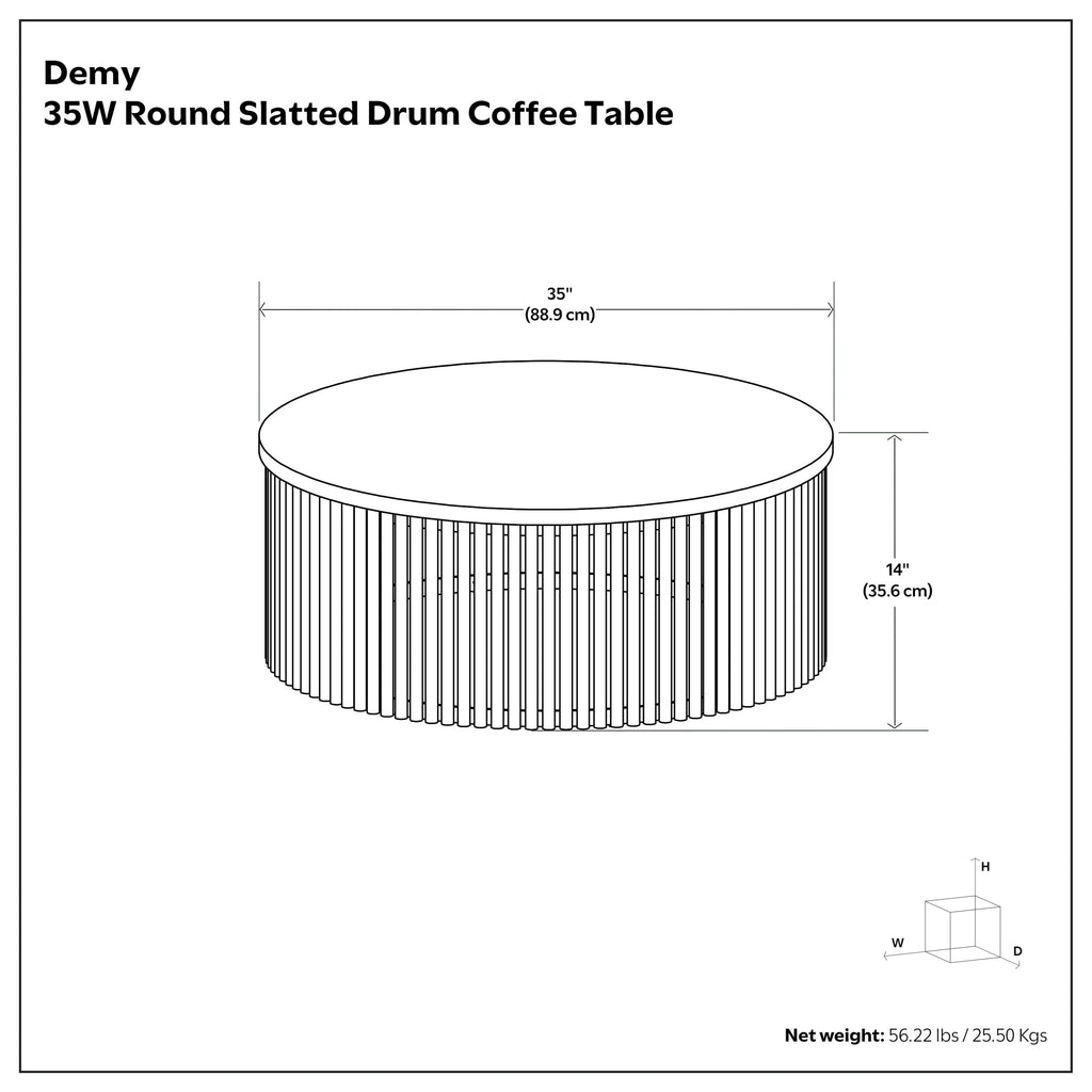 Wood Metal Coffee Table - Demy Collection.