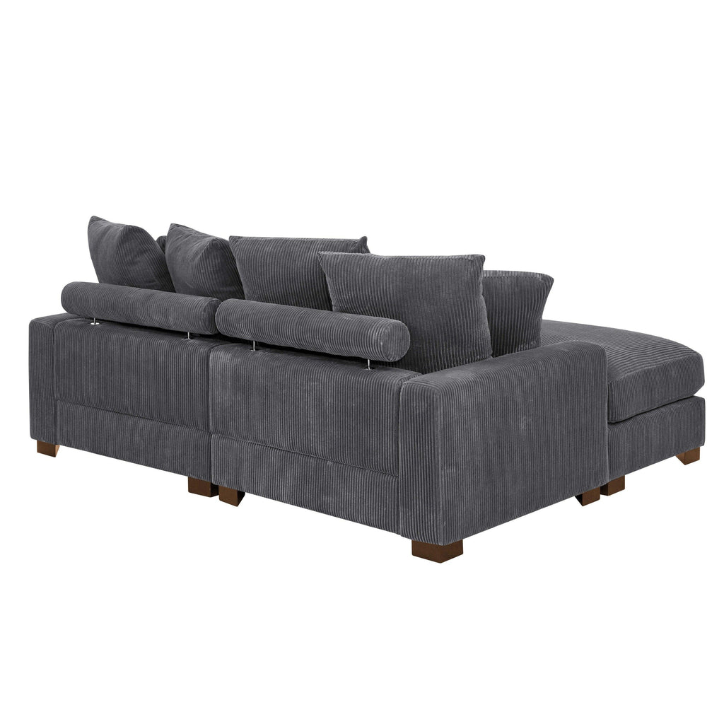 Zaheer 86'' Corduroy Sofa for Living Room.