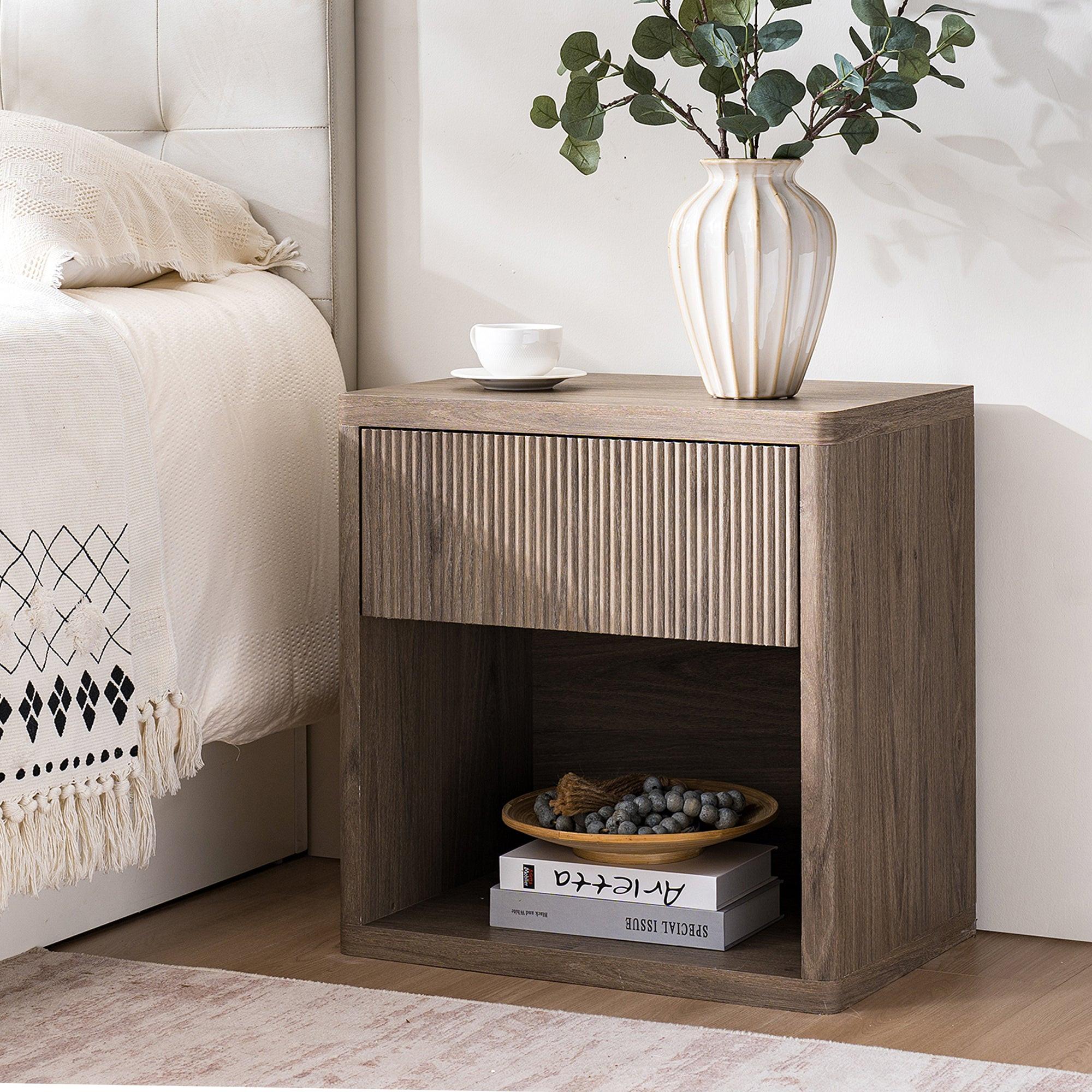 Large Nightstand with Storage for Bedroom and Living Room.