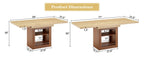 Expandable Dining Table with Storage - 59 to 71 inches.
