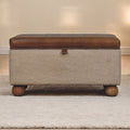 Boucle Lid-Up Storage Ottoman
