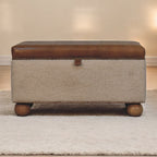 Boucle Lid-Up Storage Ottoman