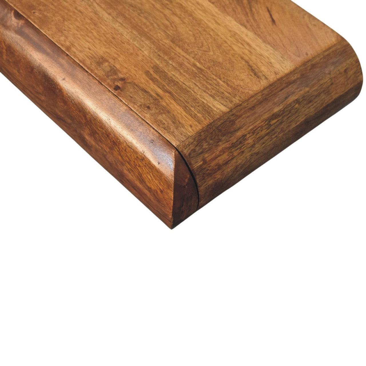 Solid Wood Wall-Mounted Console Table for Modern Spaces.