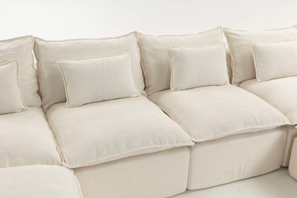 Oversized Modular Sectional Sofa with Wide & Deep Seat.