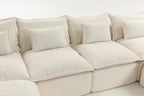 Oversized Modular Sectional Sofa with Wide & Deep Seat.