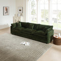 Sage Green 3-Seater Chenille Sofa with Included Toss Pillows