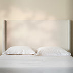 Hosford Upholstered Wingback Bed King - Elegant Design.