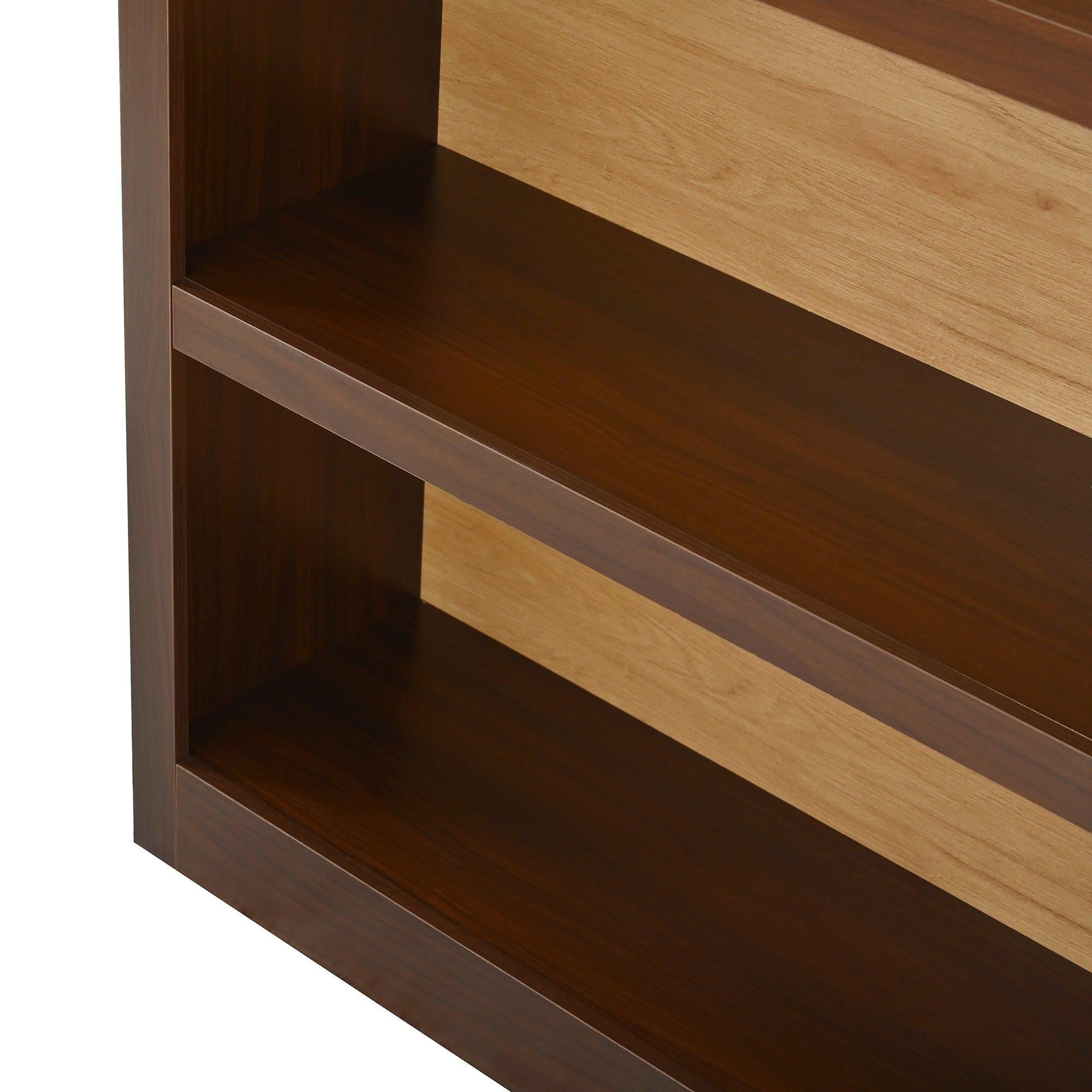 3-Piece Retro TV Stand Set with Bookshelf for TVs.