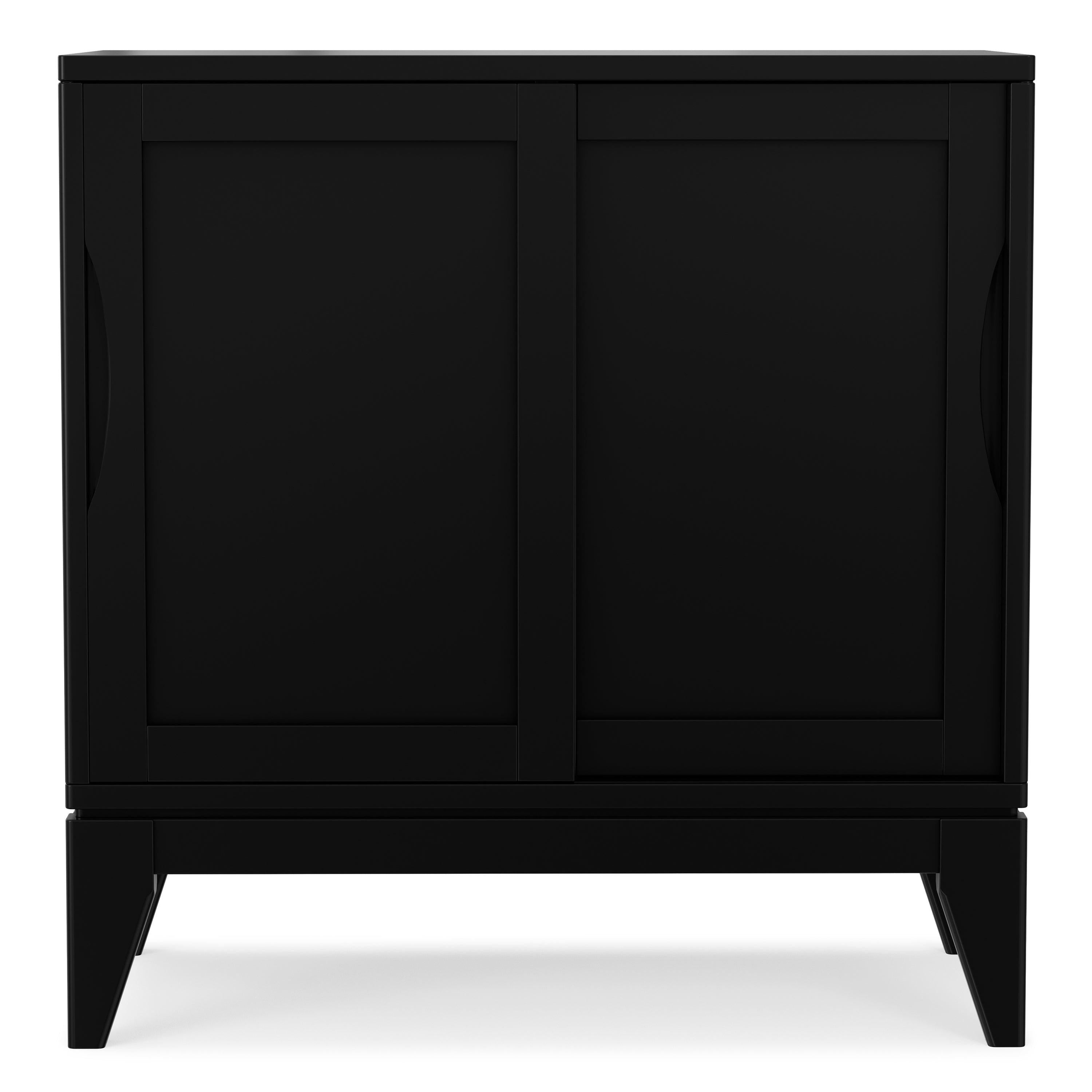 Harper Low Storage Cabinet for Organized Living Spaces.