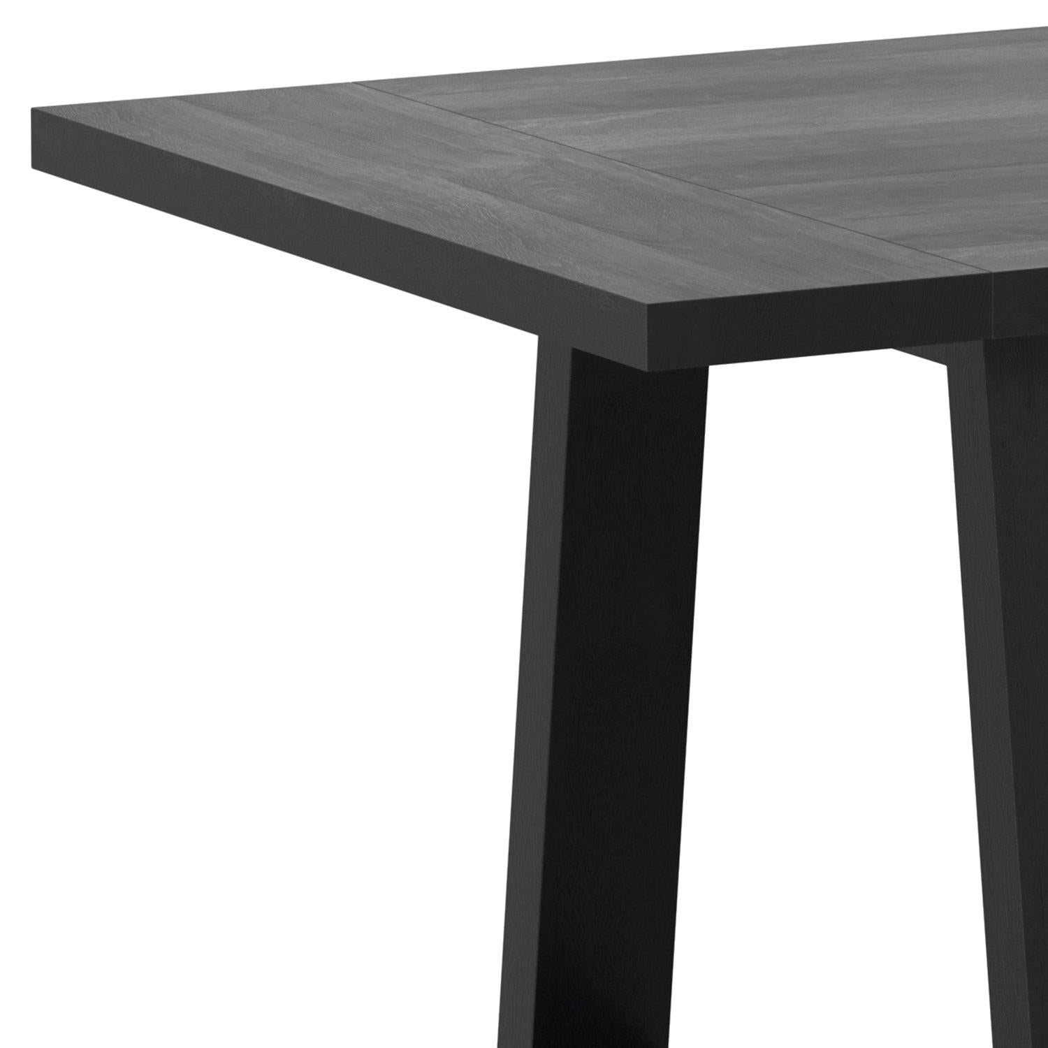 Whitley Black Wooden Dining Table.